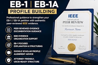 provide ieee peer reviewed publication support for eb1 profile
