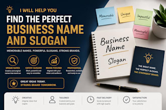 find a name and a slogan to your buisness
