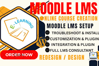design build customize fix migrate and support moodle lms website