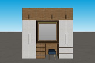 design and draw custom furniture or cabinetry in sketchup