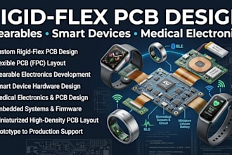 design rigid flex pcb for wearable electronicsn smartdevices and medical product