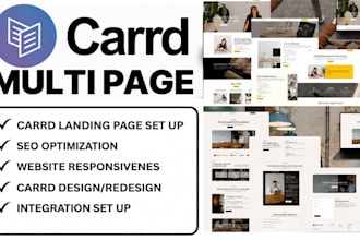fix carrd website landing page card landing page SEO optimization responsiveness