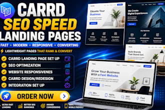 fix carrd website landing page card landing page SEO optimization responsiveness