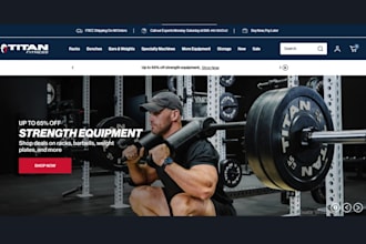 design gym website fitness store health and fitness  gym shopify store