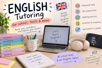 teach you english for conversations and school