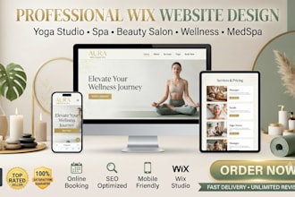 design yoga studio wix websites spa and massage websites beauty salon websites
