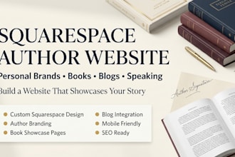 design redesign squarespace author website personal website book website