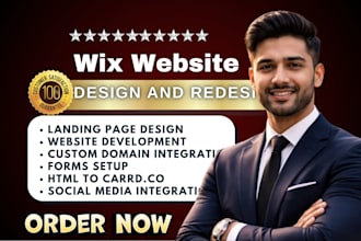 do ai website design, wix website design, ai integration, wix redesign, wix code