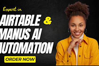 setup airtable automation, airtable crm, airtable database, manus ai