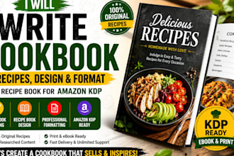 write cookbook recipes design recipe book format cookbook for amazon kdp
