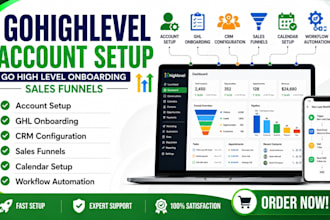 setup gohighlevel account, go high level onboarding, gohighlevel sales funnels