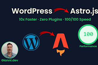 migrate your wordpress site to astro js for better speed and SEO