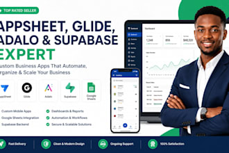 build appsheet, glide, adalo apps with supabase integration