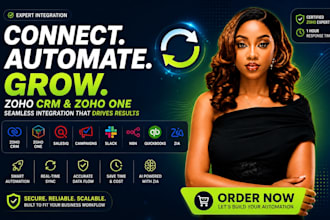 zoho crm zoho one salesiq campaigns slack n8n quickbooks zia integration