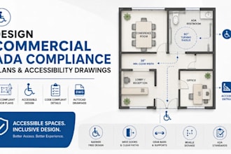 design commercial ada compliance plans accesibility drawings