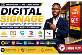 setup digital signage screencloud yodeck optisigns raydiant rise vision appspace