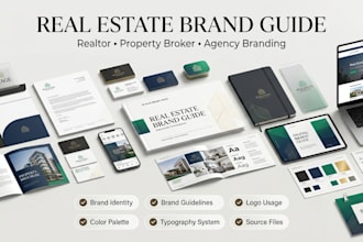realtor property broker branding, agency brand guide real estate brand guideline