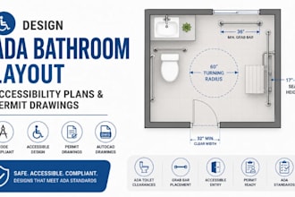 design ada bathroom layout accesibility plans permit drawings