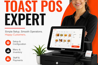 setup toast pos, square pos, pos system for restaurants and retail