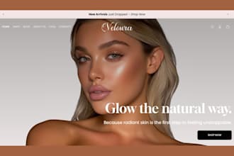 design skincare website beauty website skincare shopify store beauty store