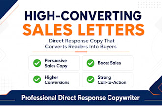 write a high converting direct response sales letter