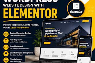 create a professional elementor website