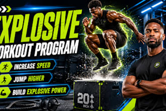 create an explosive workout program for speed, power, and athletic performance