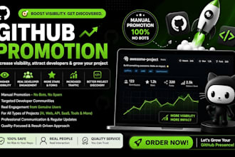 organically promote your github repository to gain more visibility and traffic