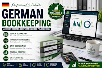 german bookkeeping for gmbh, ug, amazon fba, shopify and e commerce businesses