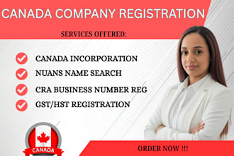 do canada company registration gst, hst incorporations and canada trademark