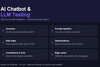 test your ai chatbot for accuracy, safety and prompt injection