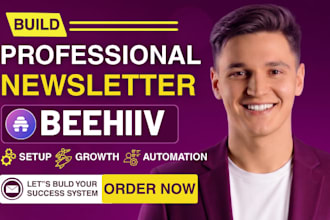setup beehiiv newsletter beehive landing page beehiiv website email automation