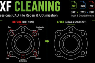 clean fix and optimize dxf dwg files for cnc plasma laser cutting