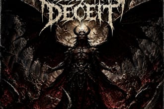 design a professional metal or rap album cover art