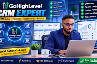 gohighlevel crm setup and optimization pipelines custom fields dashboards revops