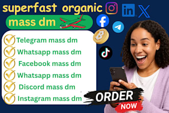 do discord mass dm, facebook, instagram, whatsapp mass dm to your audience