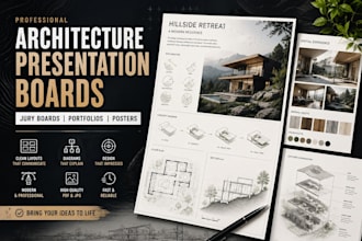 design architecture presentation boards and portfolios