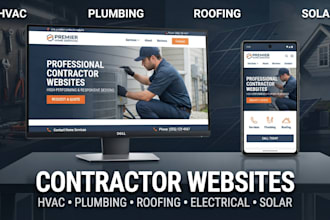 do hvac, plumbing, roofing, tree service, electrical, solar contractor websites