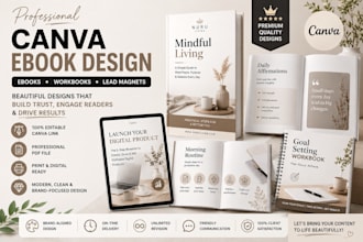 canva ebook design canva ebook pdf lead magnet journal design