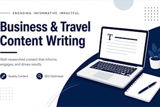 write engaging blogposts and articles for your business