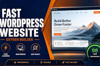 build a fast wordpress website with oxygen builder