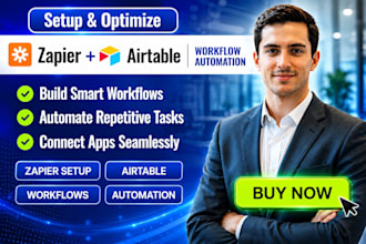 build zapier automation and airtable workflows