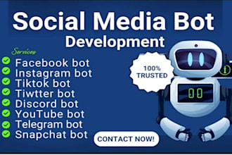 develop social media bot, bot automation, website automation bot