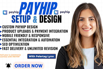 design payhip website landing page, payhip store and digital product website