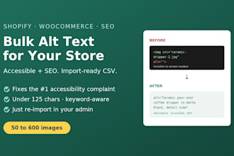 write SEO alt text for your shopify product images in bulk