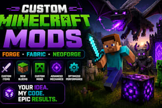 create minecraft neoforge,forge,fabric mod, minecraft plugin