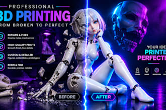 sculpt, fix 3d model stl file for resin 3d printing, bjd dolls halloween masks