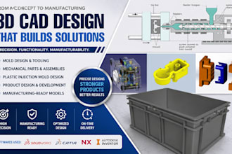 design injection molding ready plastic parts with dfm optimized cad modelling