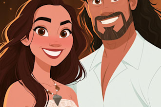 do disney cartoon portrait