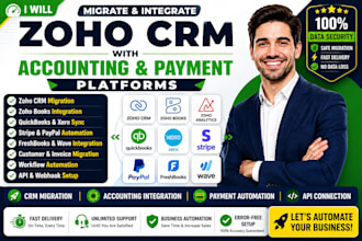 zoho crm zoho books zoho analytics quickbooks xero stripe paypal freshbook wave